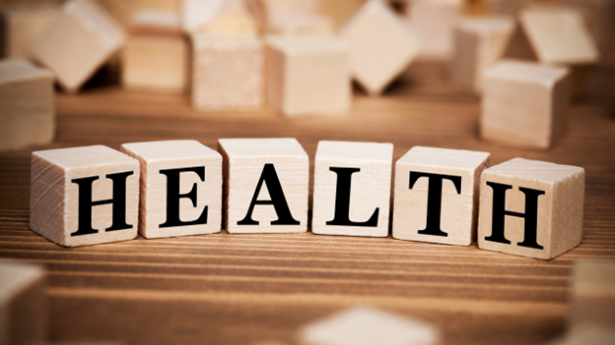 health spelled in blocks